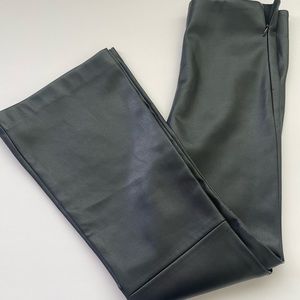 NWOT Zara Kids  faux leather flare legging size 11/12